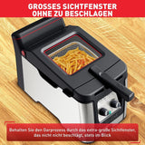 Friggitrice Tefal FR600D Clear Duo, frigge con meno fumo e odori, capacità 1,2 kg, termostato, timer, ampia finestra di visualizzazione senza nebbia Elettrodomestici Naty Shop