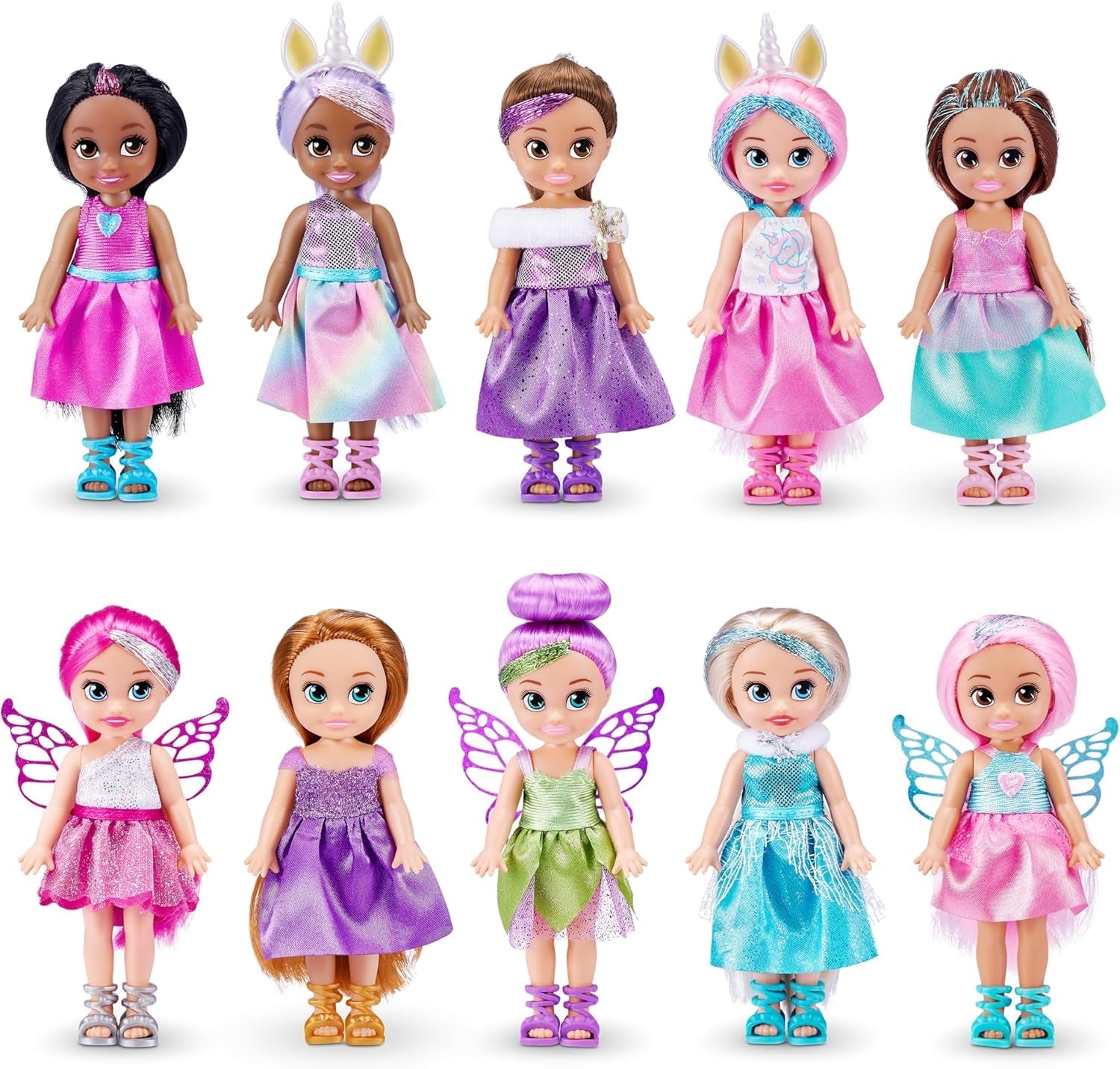 -Bambole-4.7"-Fantasy Little Friend Collection Set di 10