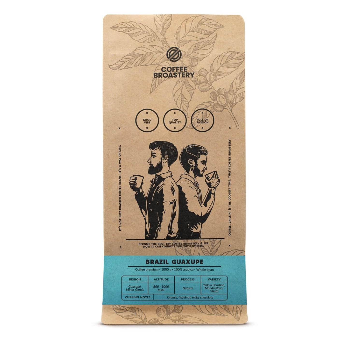 Set caffè in grani 3x1kg 3000g | Guaxupe brasiliano | Caffè brasiliano | Caffè speciale | Appena fritto | Panificio artigianale al caffè
