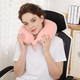TALLGO Cuscino da Viaggio per Collo, Miglior Cuscino per Aereo in Memory Foam per Poggiatesta, Morbido Cuscino Regolabile per Aereo, Auto e Casa, Cuscini Ortopedici Cervicali Rosa Naty Shop
