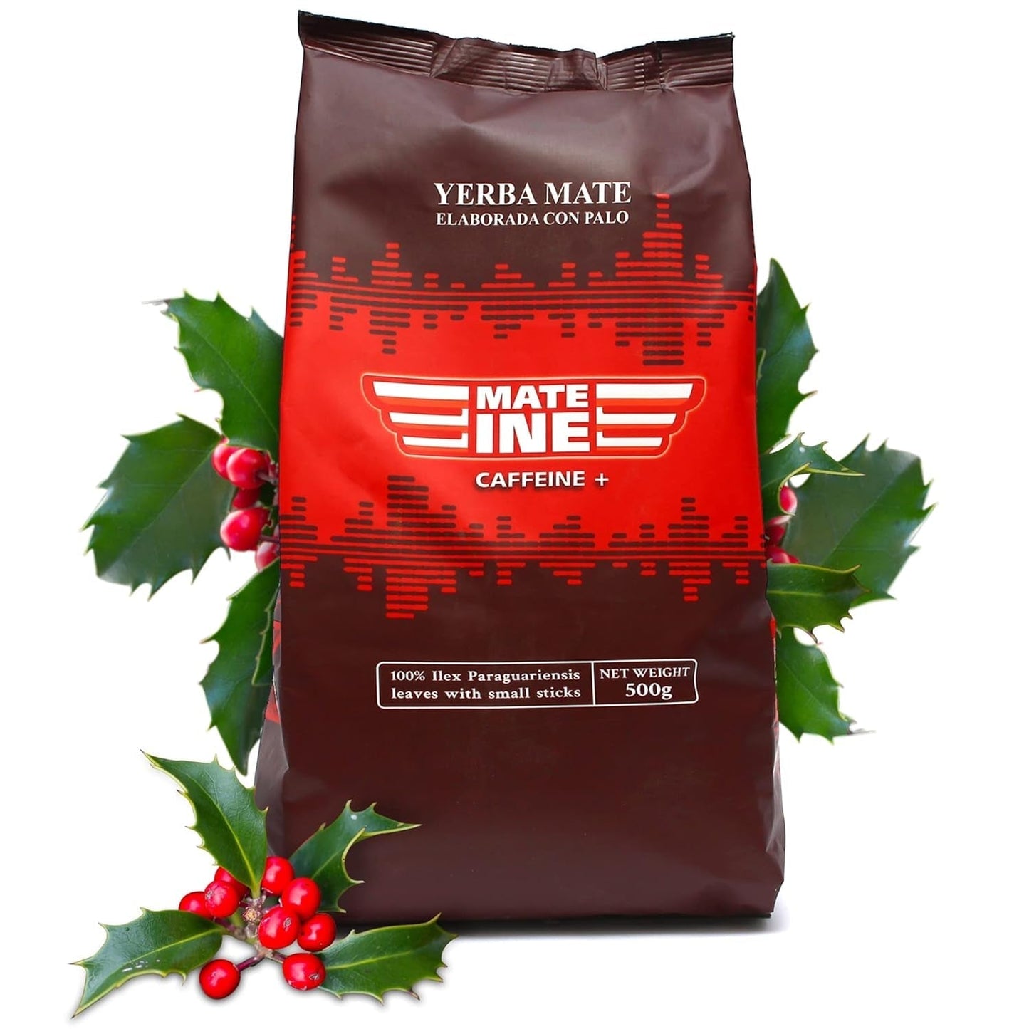 Mate Tea Caffeina I Tradizionale non torrefatto, senza stelo e senza polvere - Tè Mate forte del Paraguay I Contenuto di caffeina | Bevanda energizzante e detossinante 500 G I 0,5 Kg