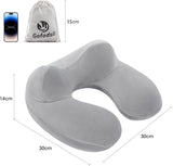 Gofodsil Cuscino Gonfiabile per il Collo per Aeroplani Campeggio Treni e Auto con Tappi per le Orecchie Cuscino da Viaggio Portatile Cuscino Gonfiabile per il Collo dell'Aereo Set di 2 Cuscini Ortopedici Cervicali Naty Shop