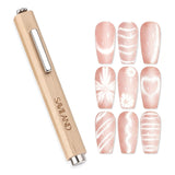 SAVILAND 4X Magneti per occhi di gatto ad alta resistenza per gioielli: Magnete per occhi di gatto 3-in-1 Rund Lange Streifenperle N35 Magnete ultra forte al neodimio per prodotti per la cura dei piedi 3S Formung Cat Eye Gel Magnete per occhi di gatto Magnetstift