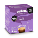 Lavazza, A Modo Mio Soave 256 Kaffeekapseln, für einen leichten und eleganten Espresso mit aromaticschen Noten von Blumen, 100% Arabica, Intensität 5/13, medium Röstung, 16 Packungen mit je 16