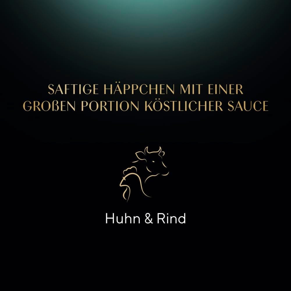 Alimento umido per gatti Sheba Selection in buste porzionate con pollo e manzo in salsa 28x85g