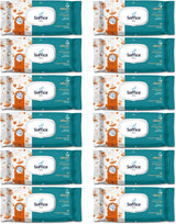 Feuchttücher für Neugeborene, 72 Stück, Pop-Up Argan – Zubehör und Produkte für Die Hygiene Des Babys, Ideal Für Diadelwechsel und Kindergarten – Baby Wipes Sanft und Reinigend – 12 Packungen Naty Shop
