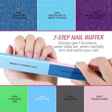 FANDAMEI 20 Pezzi Buffer Per Nagel, Filen Per Gelnägel, Profi Nagelfeile 100/180, Polierfeile Fingernägel, Filen Per Gelnägel, Set manicure e pedicure