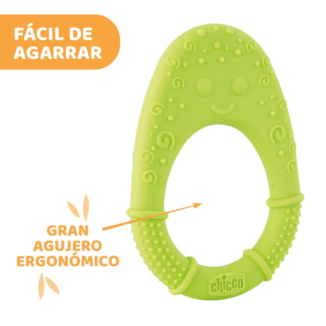 CHICCO - Anello da dentizione morbido 2 mesi+ Verde
