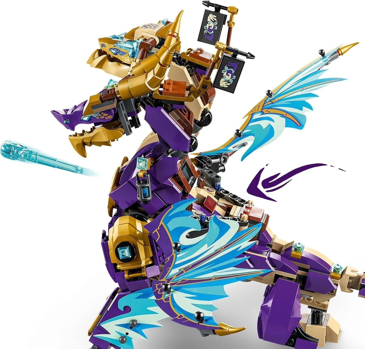 LEGO NINJAGO Drago Arcobaleno - giocattolo con 8 minifigure e una ruota Spinjitzu - giocattolo costruibile ninja interattivo per ragazzi e ragazze sopra i 9 anni - idea regalo per i fan 71836 Set da costruzione Besuche den LEGO-Store