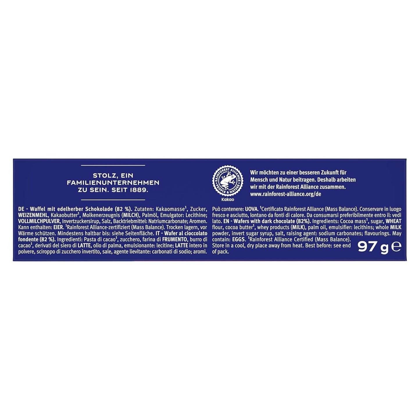 BAHLSEN Wafer al cioccolato Edelherb - Wafer al cioccolato Edelherb (1 x 97 g)