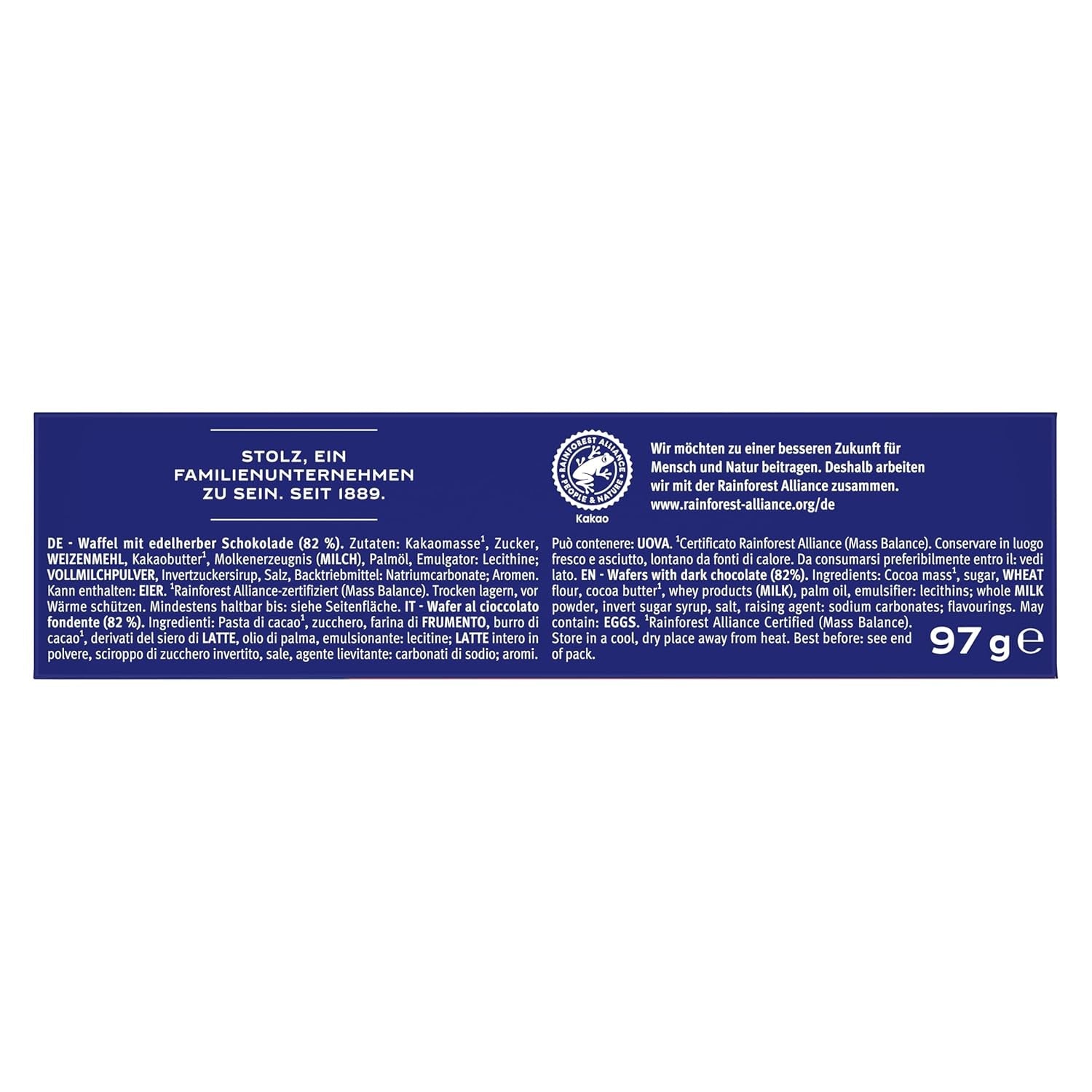 BAHLSEN Wafer al cioccolato Edelherb - Wafer al cioccolato Edelherb (1 x 97 g)