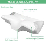 Cuscino ortopedico, Cuscino per dolore al collo, Cuscino in memory foam, Cuscino ortopedico per il collo, Cuscino ortopedico per dormire, Cuscino ortopedico per il supporto del collo, Parti del cuscino antirussamento Cuscini ortopedici cervicali Naty Shop