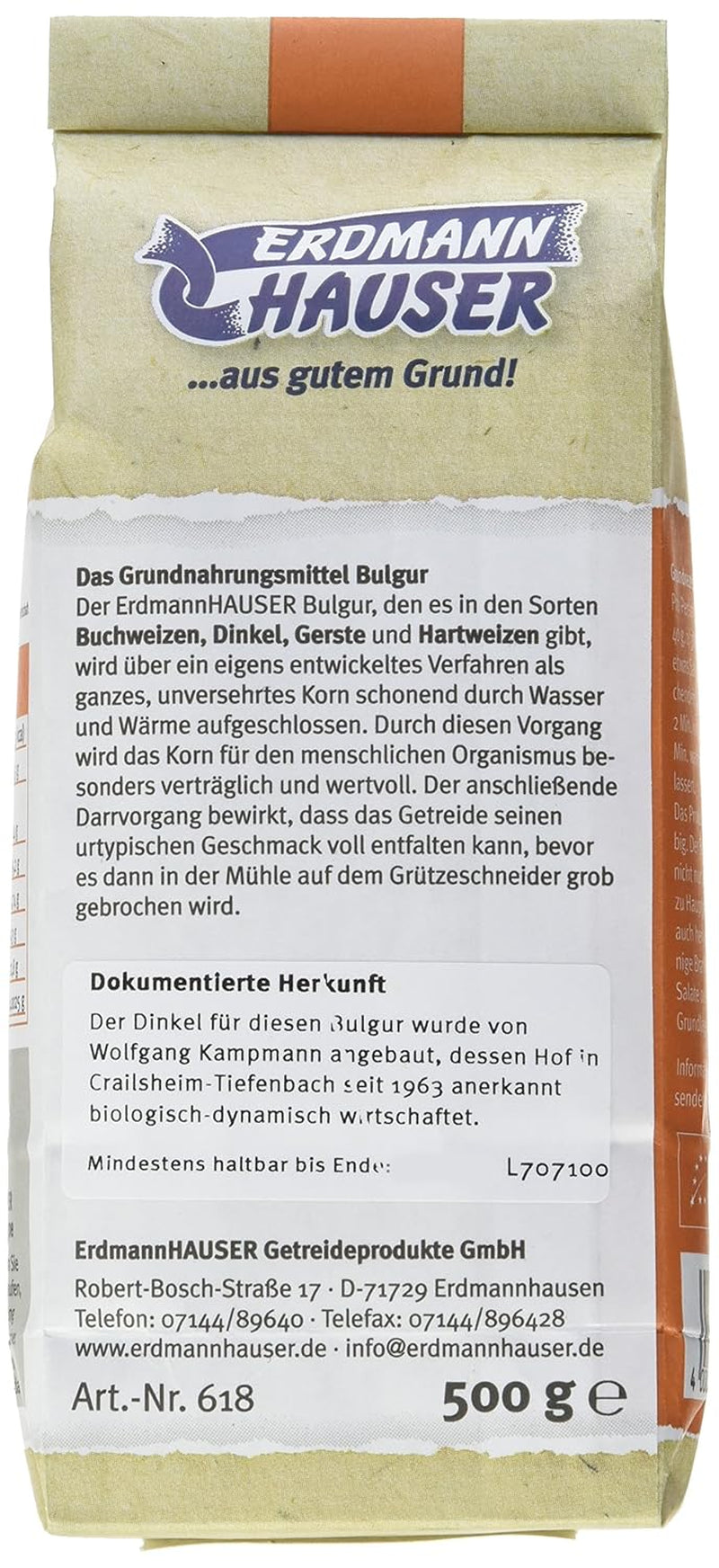 Bulgur Demetra dal farro | alternativa locale al riso | 500 g