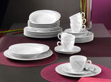 Seltmann Weiden 001.706904 Trio Highline Set Stoviglie Combinate, 30 Pezzi, 36,5 x 31,2 x 36,9 cm, Bianco