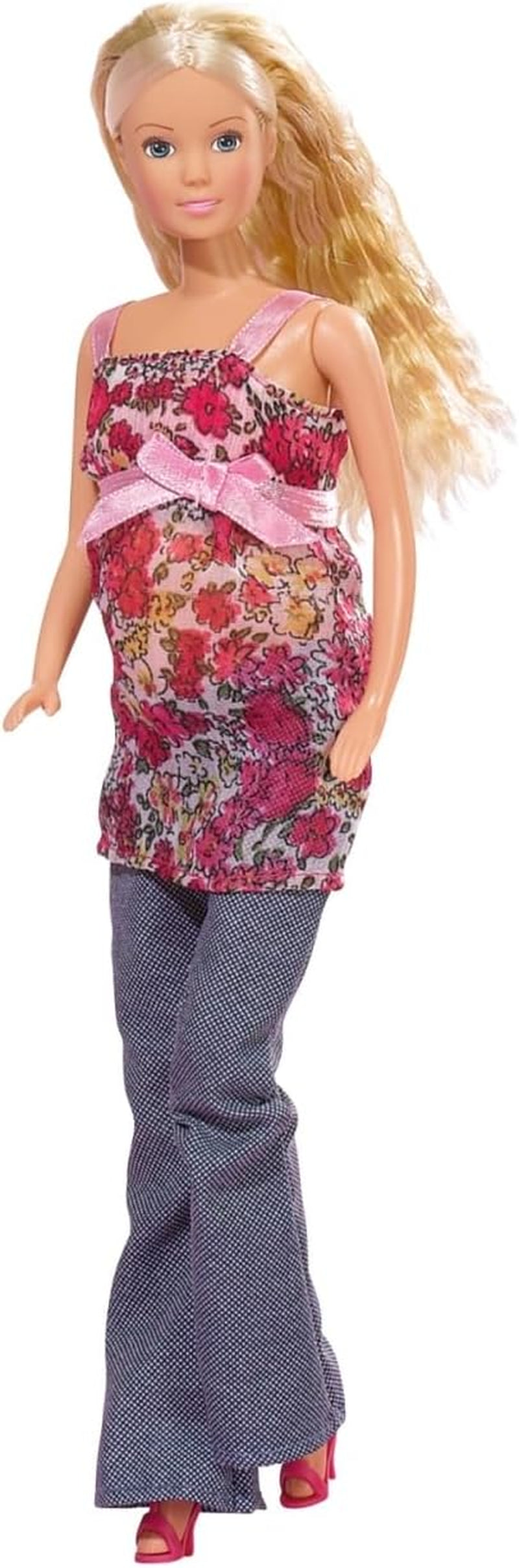 Simba 105734000 - Steffi Love Welcome Baby, bambola incinta, accessori, bambola alla moda, 29 cm, per bambini dai 3 anni in su