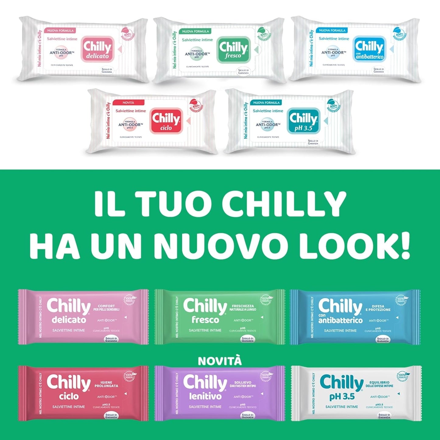 Salviette Detergenti Cycle, Salviette Igieniche Intime, Biodegradabili al 100%, Ideali per Esterno Domestico, PH 3.5, Clinicamente Testate, 12 Pezzi