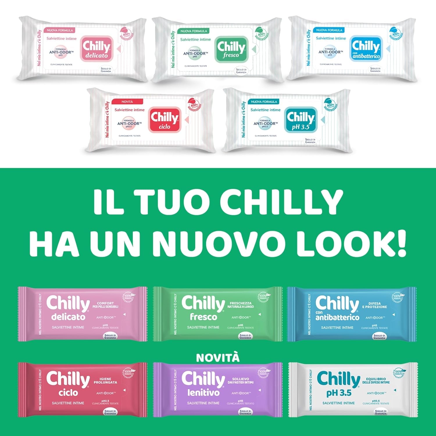 Salviette Detergenti Cycle, Salviette Igieniche Intime, Biodegradabili al 100%, Ideali per Esterno Domestico, PH 3.5, Clinicamente Testate, 12 Pezzi