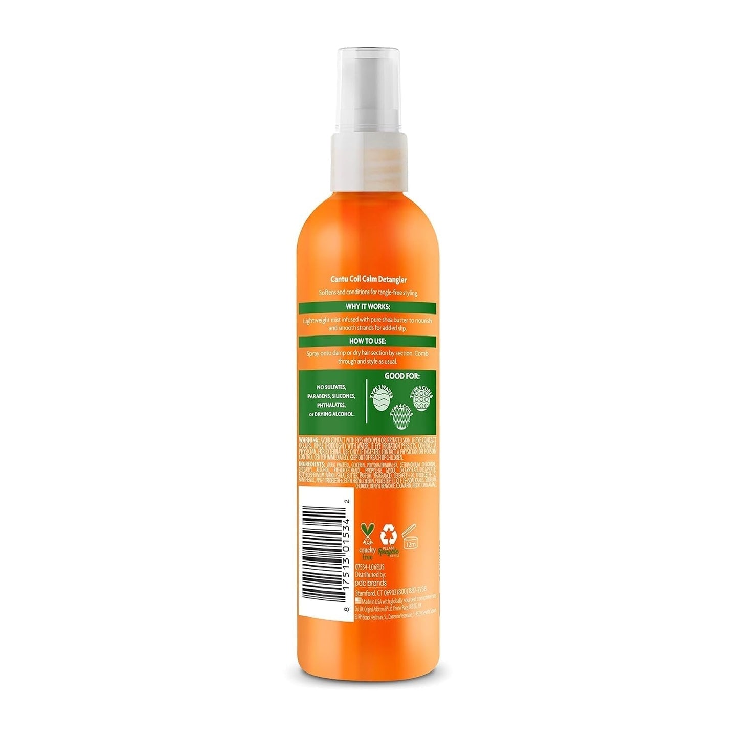 Cantu Coil Calm Spray districante, Karitè, Capelli ricci, 237ml Prodotti districanti Naty Shop
