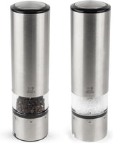 PEUGEOT Elis Sense set macina sale/pepe elettrico, altezza: 20 cm, acciaio inox, argento Macinini e Macinini Naty Shop Pfeffer Salz Set