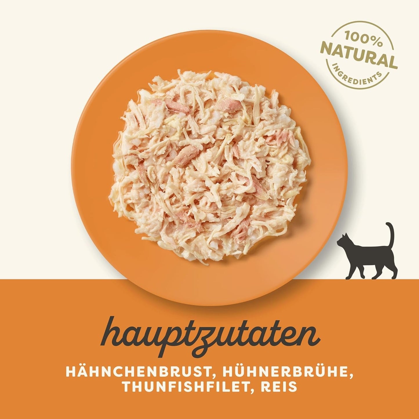 Applaws 100% naturale Nassfutter für Katzen, Hühnerbrust mit Tunfischfilet in Brühe - Packung mit 12 x 70g Beuteln