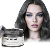 Tintura Temporanea Per Capelli, Cera Colorante Per Uomo Donna, Pomata Colorante Naturale Lavabile, Tintura Per Capelli Istantanea Per Feste, Cosplay, Halloween (Rosso) Naty Shop Tintura Per Capelli Nera 120G (1 Confezione)
