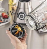 CASO B 1800 Powerblender-Set - Robot da cucina, 28.000 giri/min, bicchiere di vetro 1,75 L, incl. Trinkflasche Und Zerkleiner, Mixer Testsieger Mit Sehr Gut, Edelstahl Naty Shop