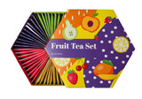 ACORO | Set da tè alla frutta di lusso | Set regalo con tè naturali in 6 gusti | Tisane, infusi alla frutta | Assortimento di tè | Scatola da tè con 60 bustine di tè