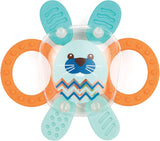 LUDI - Planet Bell - Giocattolo per bambini - A partire da 3 mesi - Colori vivaci, texture diverse e forma originale - Stimola la motricità fine e la destrezza Baby Toys Naty Shop Coniglio