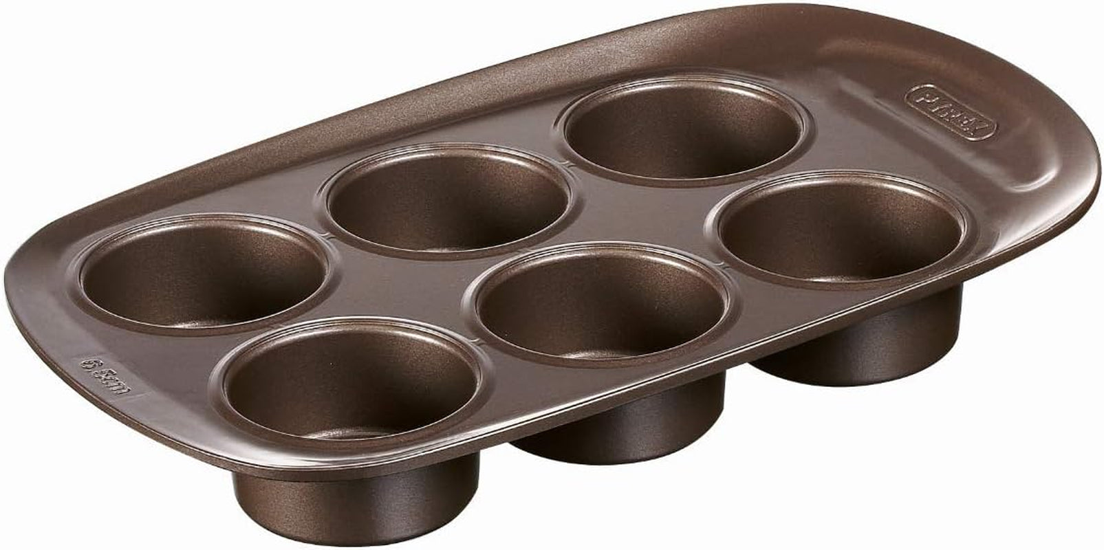 Pyrex BANDEJA 6 MAGDALENAS ASYMETRIA PX Muffinförmchen, Metall, Bunt, 6 Magdalena Stampi e vassoi per cuocere Naty Shop 6 Magdalena