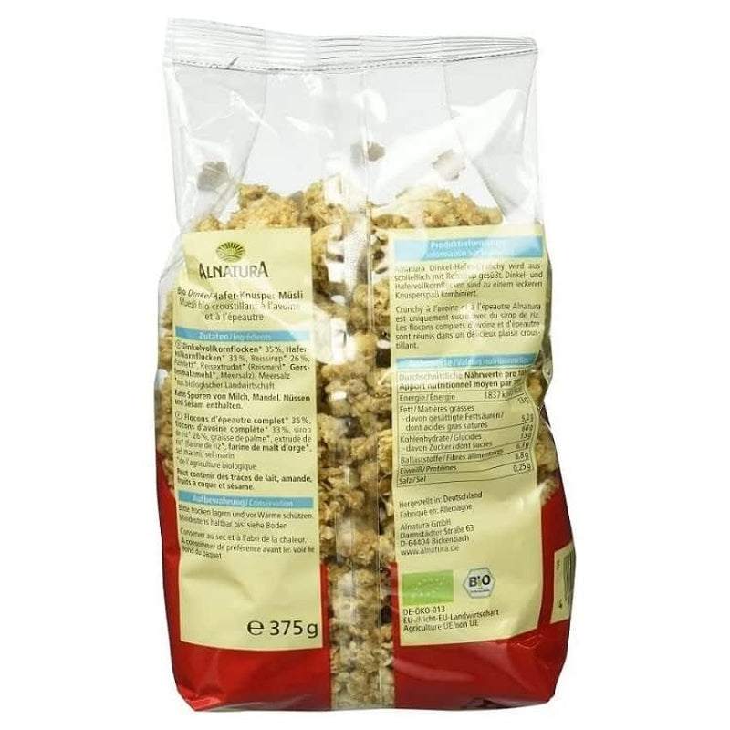 Croccante con farro e avena biologica, 375g