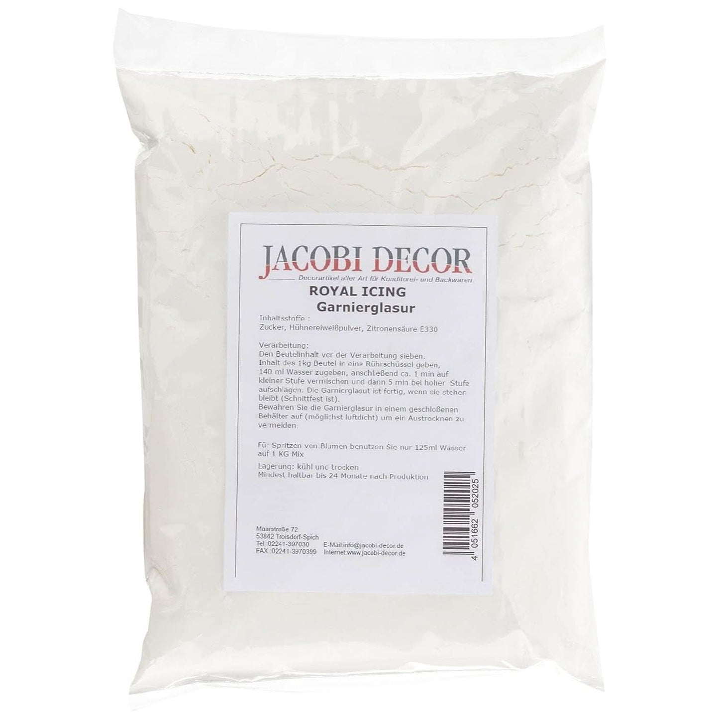 Cake Company Glassa Reale, 1 kg, Glasse senza glutine e Decor Naty Shop