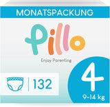 Pannolini Pillo, Taglia 7, 84 Pezzi, 4 Confezioni da 21 Pannolini Ciascuno, Taglia 7 - XXL (15+ kg) - Pannolini per bambini