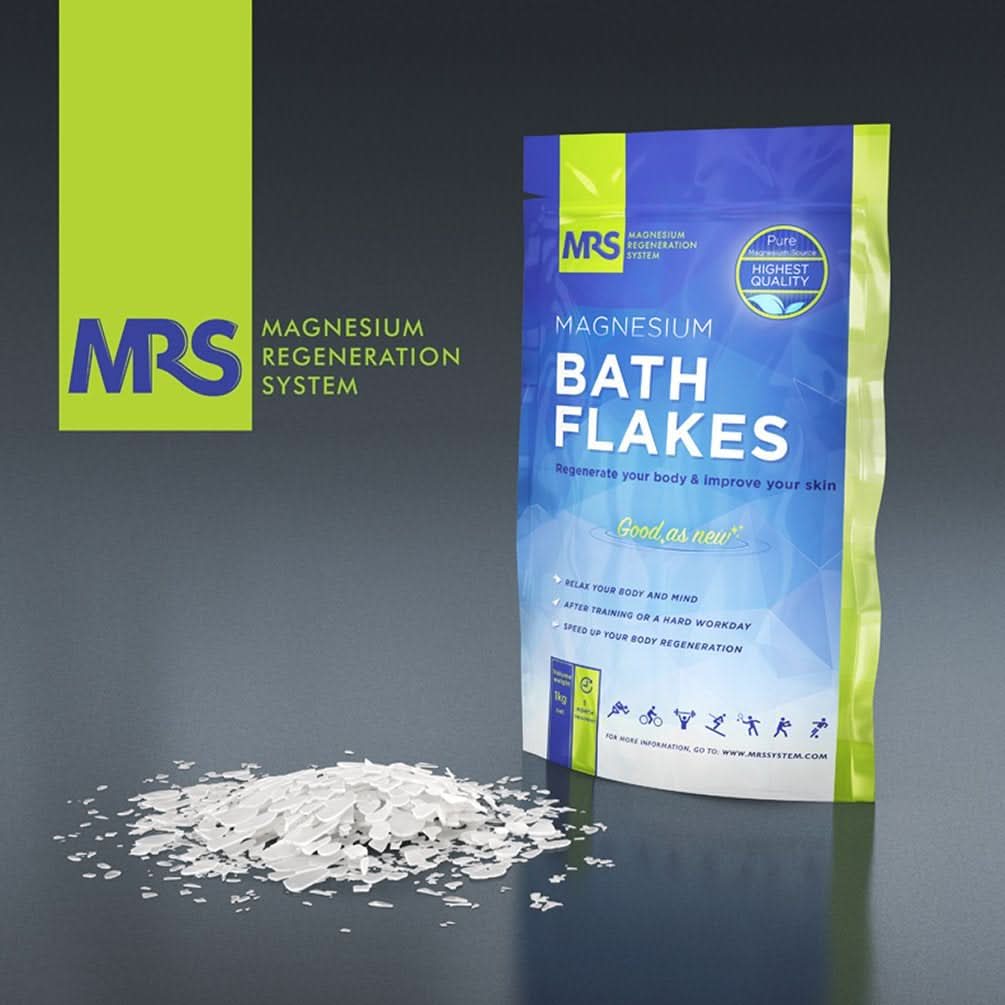 MRS Fiocchi di cloruro di magnesio naturale al 100% - sali da bagno ideali per pediluvi, bagni completi e contro la carenza di magnesio - 4 Kg Doccia e Bagno Naty Shop