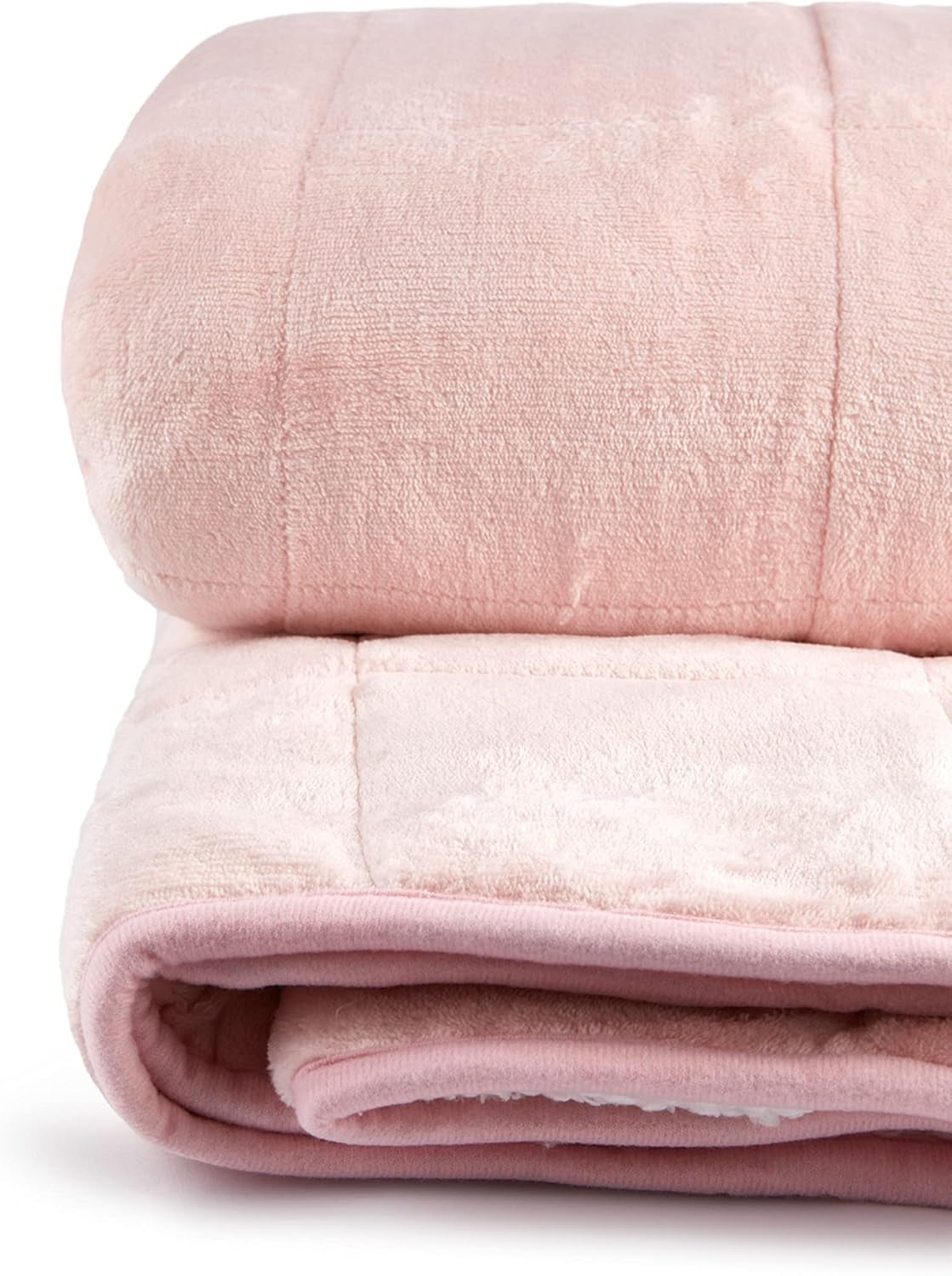 Coperta Sherpa ponderata Emma Barclay, 127 x 152 cm, rosa cipria Emma Barclay Letti e coperte