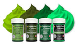Sugarflair Pasta Colorante Alimentare, Verde, Set da 4, Colorante Alimentare per Pasta, Fondente, Marzapane, Pasta di Zucchero, Crema al Burro e Altro: Verde Ilex, Verde Primavera, Verde Abete, Verde Festa - Set di 4