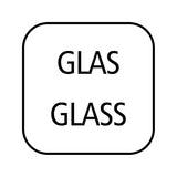 APS 765 Tazza universale, tazza versatrice in vetro con tappo a vite in acciaio inox, tazza versatrice per miele, crema al caffè o altri liquidi, 8,5 x 12 cm, altezza 13 cm