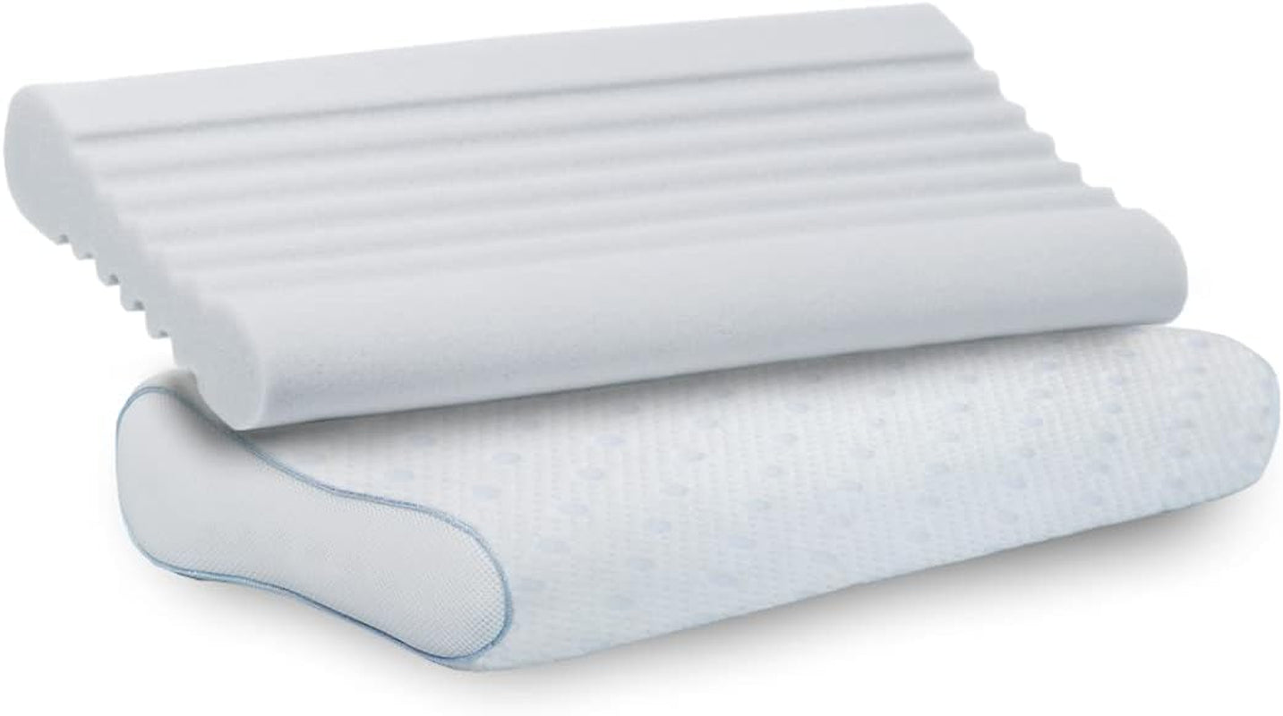 PARADIES Cuscino cervicale 40X80 Cm - Revita Ergonomic - Certificato IGR, Cuscino ergonomico per il sostegno del collo Altezza: 10 Cm Cuscini ortopedici cervicali Naty Shop Revita Ergonomic