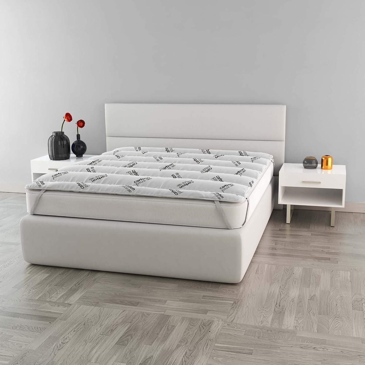 MB Home Italia, Topper, Thermocontrol, Piumini e Trapunte Matrimoniali 160X195 Cm Naty Shop Matrimoniali 160X195 Cm Antracite