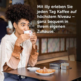 illy, Compatibile Aluminium-Kaffeekapseln CLASSICO, 100% Arabica con note di fiori d'arancio e gelsomino, gusto dolce e retrogusto dolce, 10 confezioni da 10 capsule (100 in totale)