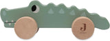 Jollein 112-001-67090 Gioco in legno su ruote, verde Baby Toys Naty Shop Croco