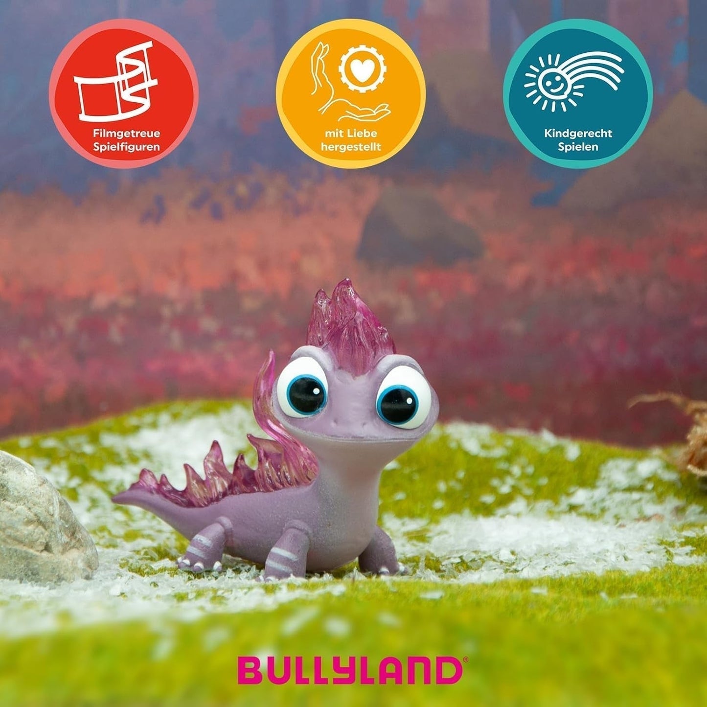 Bullyland 13515 - Statuetta di salamandra marrone di Walt Disney The Ice Queen, ca. 7,2 cm, fedele ai dettagli, ideale come piccolo regalo per bambini dai 3 anni in su Action figures Naty Shop