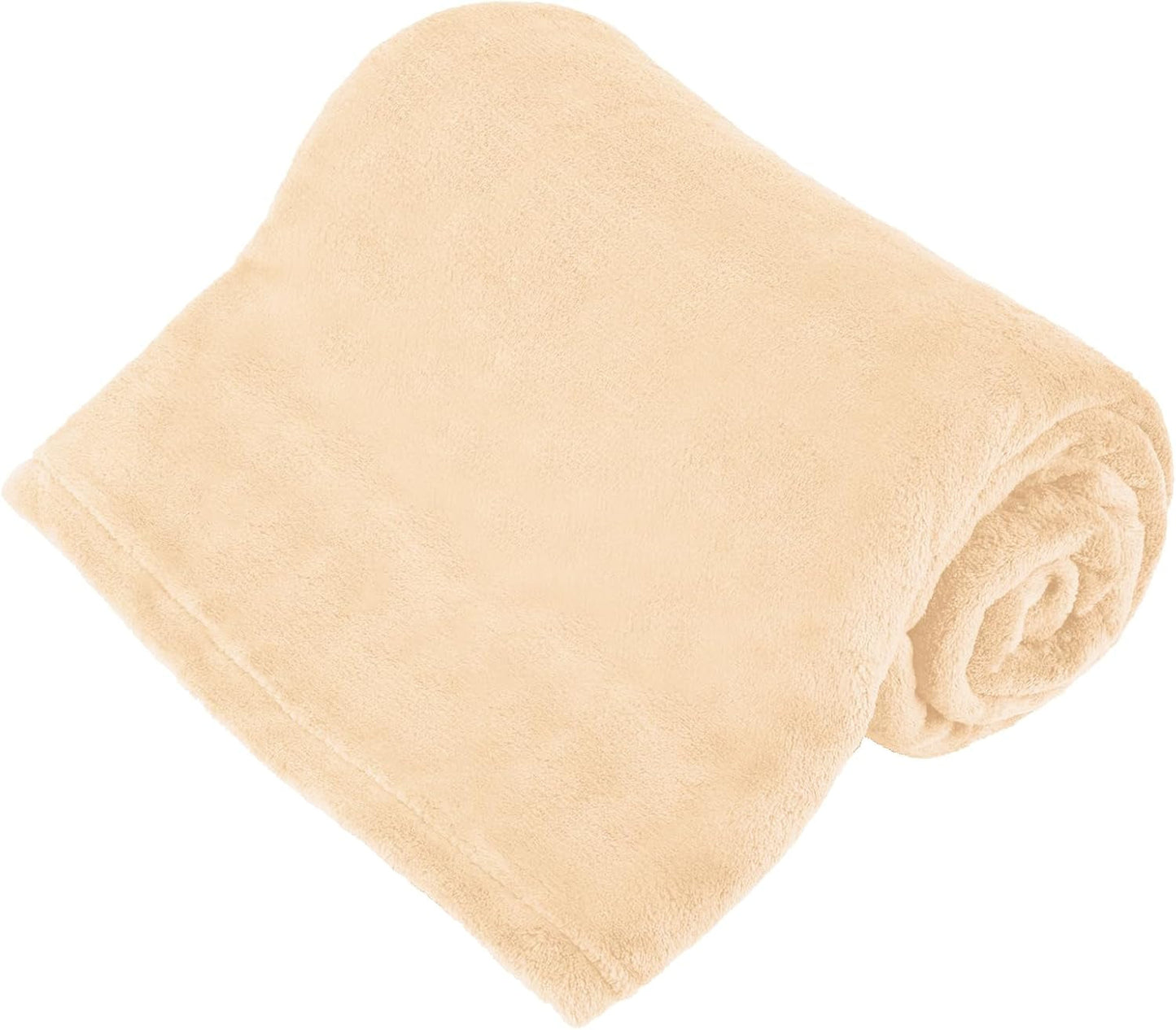 Coperta in pile Teesa 200X220 Cm grigio TSA8902-1 Letti e coperte Teesa Crema 150 X 200