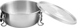 Tatonka Food Bowl - Contenitore per alimenti/ciotola in acciaio inossidabile - Con coperchio, clip di fissaggio e scalabilità del volume - Volume 0,5 L / 0,75 L / 1 L Scatole per conservazione alimenti Naty Shop 0,5 litri