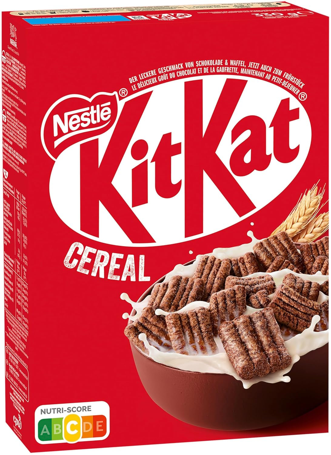 Nestlé Cereal, Knusprige Frühstücks-Cerealien Mit Der Typischen -Waffel Und Köstlicher Schokolade, 1Er Pack (1 X 330G) Cereale Naty Shop Titolo predefinito