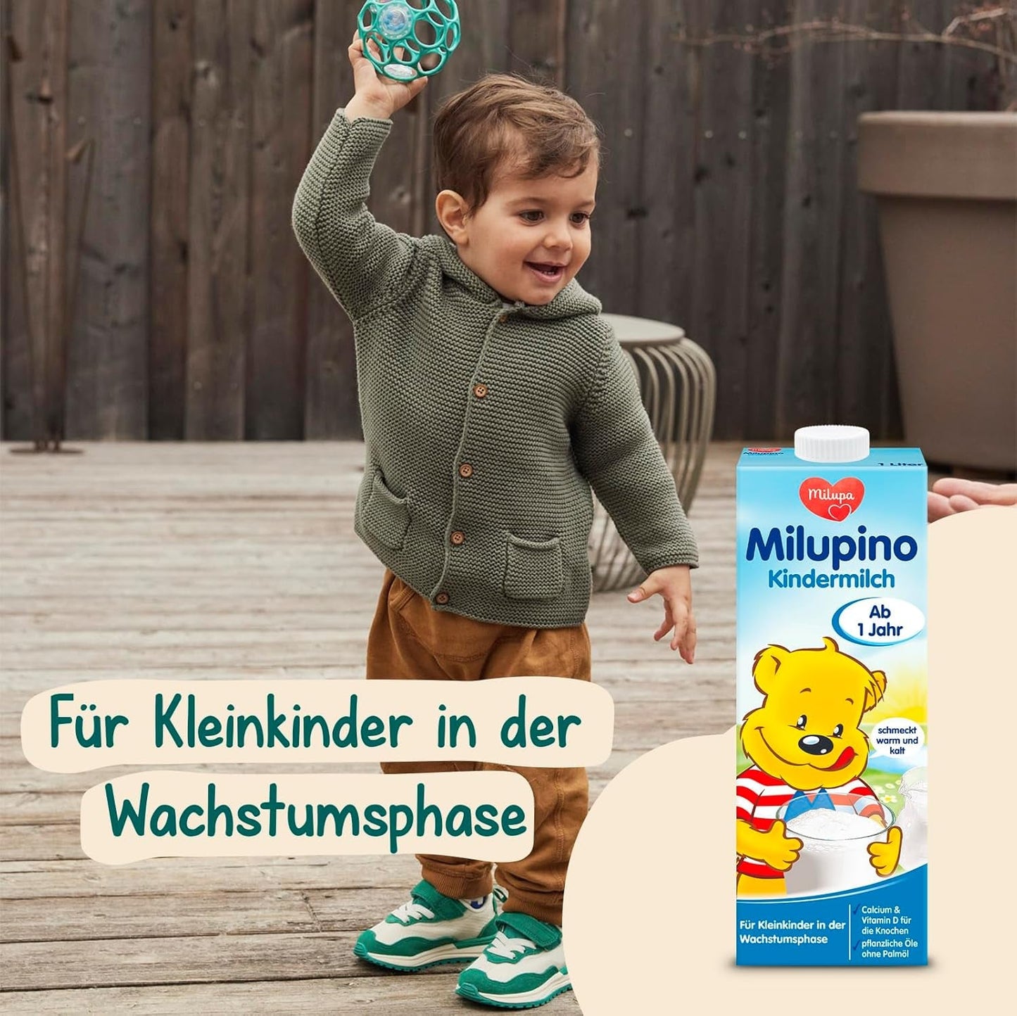 Milupa Milupino Latte di crescita pronto da bere (6x1L), da 1 anno, per bambini piccoli in fase di crescita
