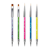 Pinsel per nail art Sularpek, 5 Stück Nageldesign Pinsel, Strumenti per punteggiare Nail Art, Pinsel per nail art, Zum Herstellen Von Nagellack, Punktieren, Feinmalerei, DIY