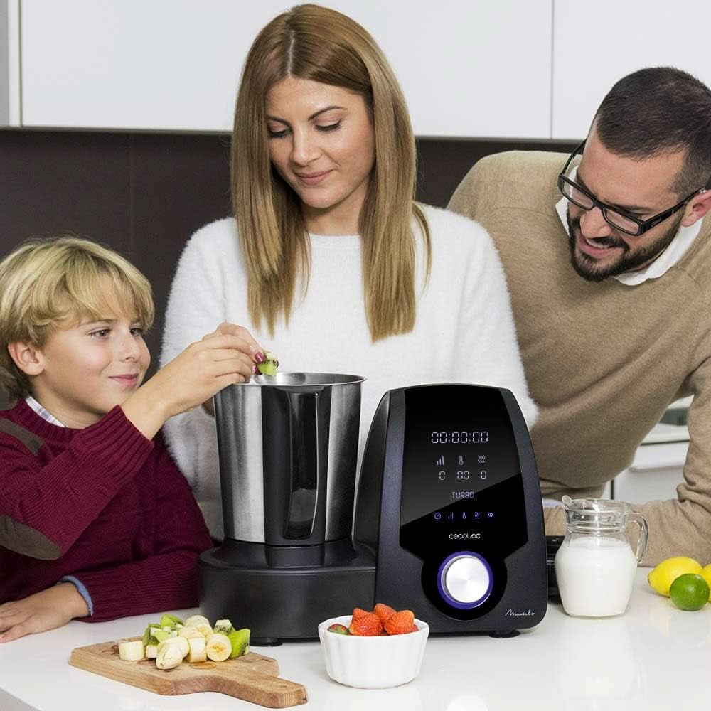Cecotec Mambo 6090 Multifunktions-Küchenmaschine, 1700 W, 23 Funktionen, Krug Mit Fassungsvermögen 3.3 L, 3 Teller Gleichzeit, 10 Geschwindigkeitsstufen, Timer Robot da cucina e mixer Naty Shop