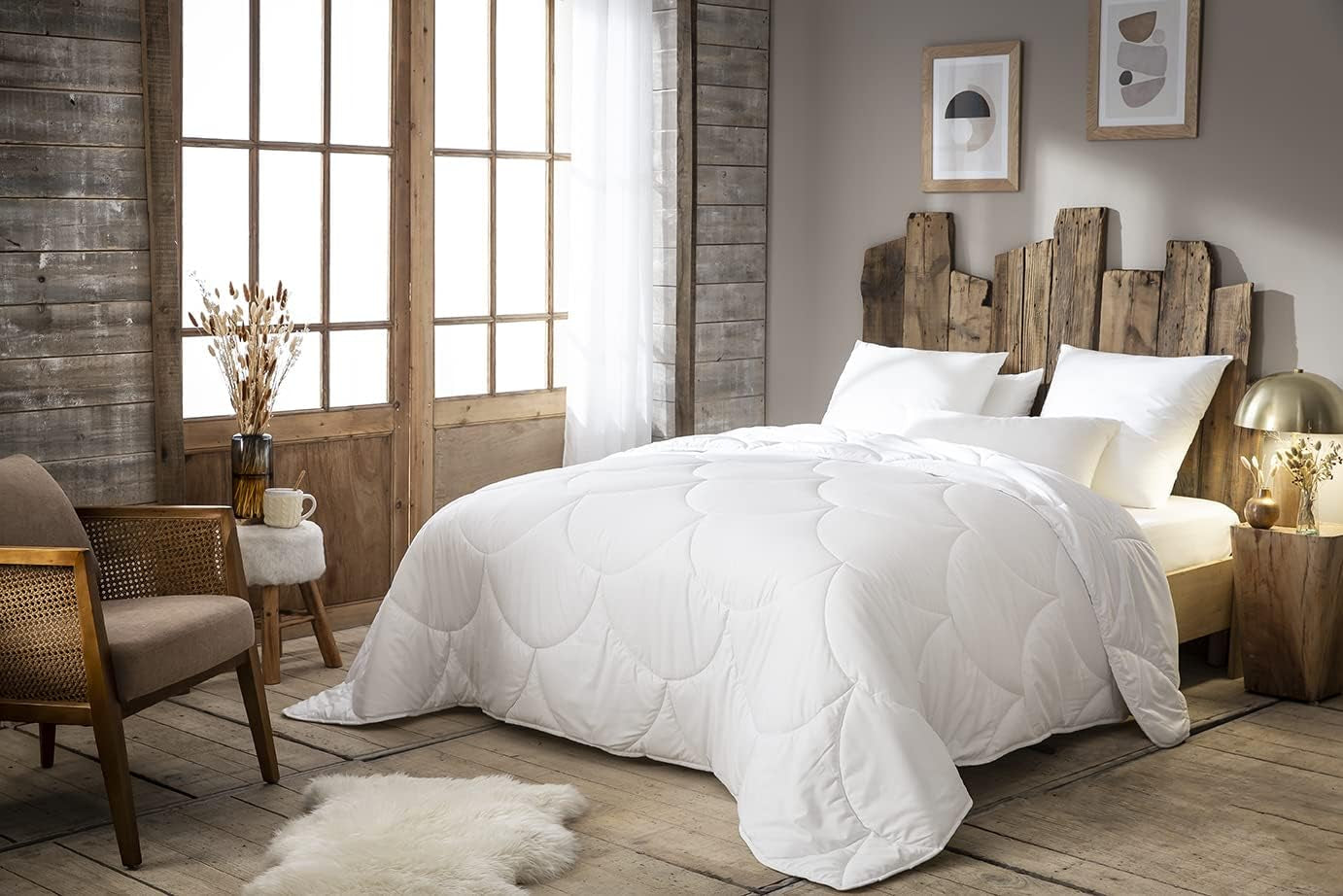 Abeil 15000000538 Trapunta Douceur Infinie, calda, poliestere, bianco, bianco, 240 X 260 Cm Trapunte e trapunte Naty Shop 240 X 260 Cm