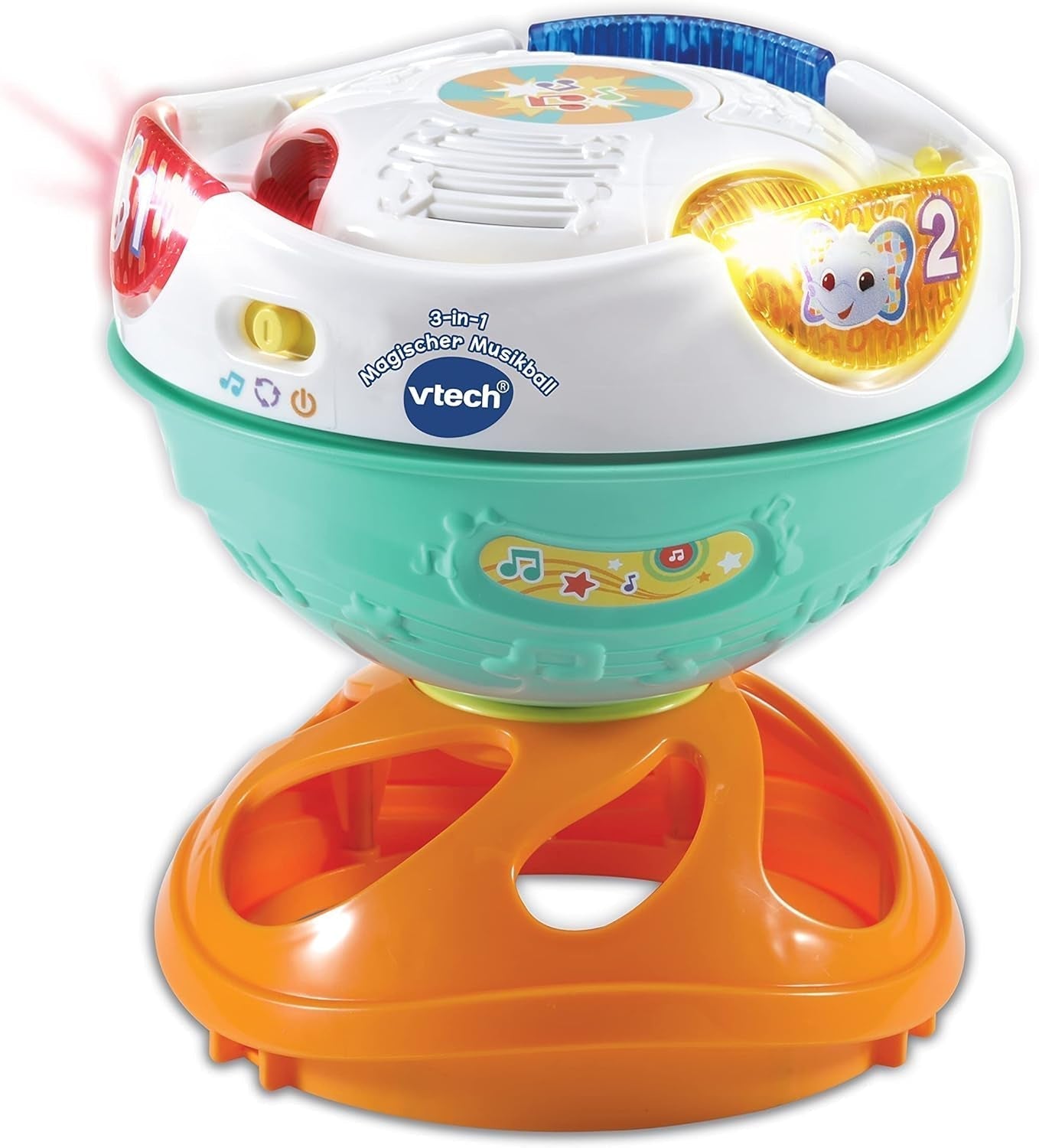 Vtech Baby Palla Musicale Magica 3 in 1, 9-36 Mesi e Tamburello Divertente con Musica per Bambini - Giocattolo Elettronico con Musica ed Effetti Sonori - per 9-36 Mesi Giocattoli per Bambini Bebe Naty Shop