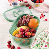Sega per conservare sapore frutta, plastica, verde, 4 LT - rettangolare Scatole conservazione alimenti Naty Shop